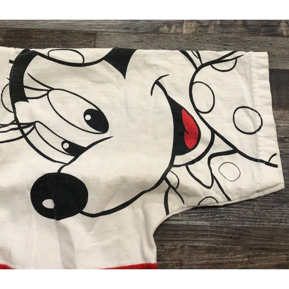 Vtg 90s Disney Designs Minnie Mouse Adult S/M T Shirt Black Red White - Picture 4 of 6